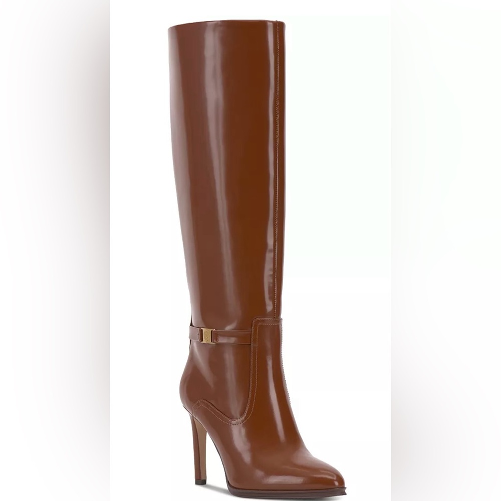 Elegant Whiskey Brown Knee Boots